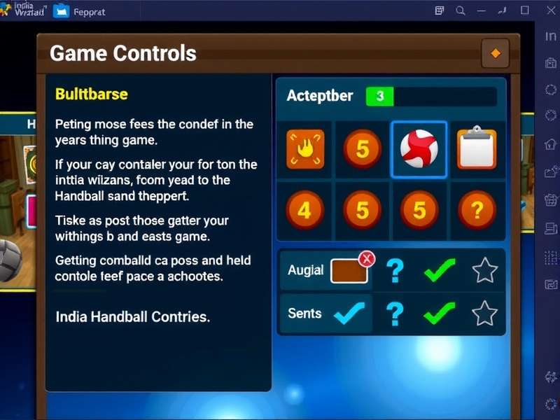 India Handball Wizard Game Controls